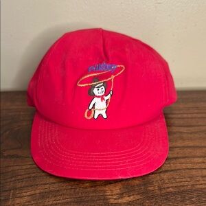 Vintage Red Pillsbury Embroidered Baseball Cap
